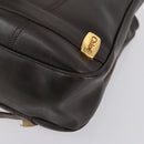 Chloe HUNTING WORLD Bag Leather 2 Set Navy Brown Auth gh1181-10