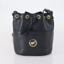 Chloe HUNTING WORLD Bag Leather 2 Set Navy Brown Auth gh1181-12