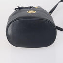 Chloe HUNTING WORLD Bag Leather 2 Set Navy Brown Auth gh1181-17