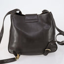Chloe HUNTING WORLD Bag Leather 2 Set Navy Brown Auth gh1181-3