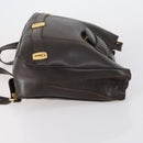 Chloe HUNTING WORLD Bag Leather 2 Set Navy Brown Auth gh1181-4