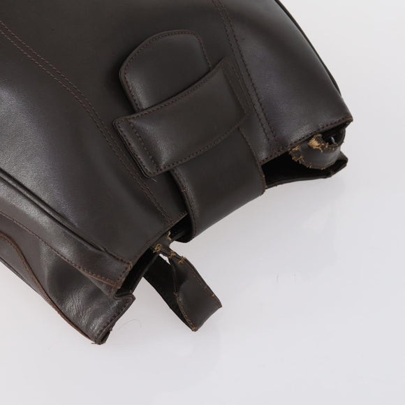 Chloe HUNTING WORLD Bag Leather 2 Set Navy Brown Auth gh1181