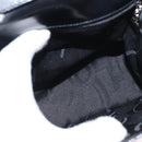 Salvatore Ferragamo Gancini Hand Bag Leather 2way Black Silver Auth gh1184-11