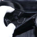 Salvatore Ferragamo Gancini Hand Bag Leather 2way Black Silver Auth gh1184-22