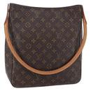 LOUIS VUITTON Monogram Looping GM Shoulder Bag M51145 LV Auth gh1186-1