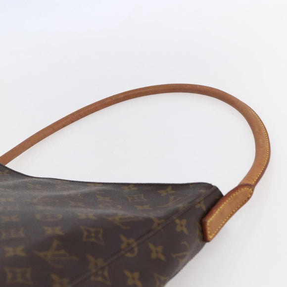 LOUIS VUITTON Monogram Looping GM Shoulder Bag M51145 LV Auth gh1186