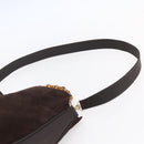 GUCCI Bamboo Shoulder Bag Leather 2way Brown Gold 001 1705 1638 Auth gh1190-10