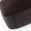 GUCCI Bamboo Shoulder Bag Leather 2way Brown Gold 001 1705 1638 Auth gh1190-13