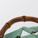 GUCCI Bamboo Backpack Suede Green Gold 003 2058 0016 Auth gh1191-15