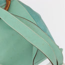 GUCCI Bamboo Backpack Suede Green Gold 003 2058 0016 Auth gh1191-9