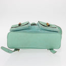GUCCI Bamboo Backpack Suede Green Gold 003 2058 0016 Auth gh1191-5
