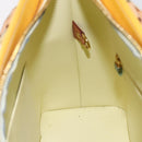 LOUIS VUITTON Monogram Vernis Houston Hand Bag Lime Yellow M91055 LV Auth gh1192-19