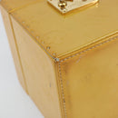 LOUIS VUITTON Monogram Vernis Bleecker Cosmetic Pouch Beige M91002 Auth gh1193-15