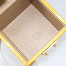 LOUIS VUITTON Monogram Vernis Bleecker Cosmetic Pouch Beige M91002 Auth gh1193-11