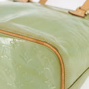 LOUIS VUITTON Monogram Vernis Houston Hand Bag Baby Blue M91005 LV Auth gh1194-9