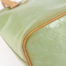 LOUIS VUITTON Monogram Vernis Houston Hand Bag Baby Blue M91005 LV Auth gh1194-14