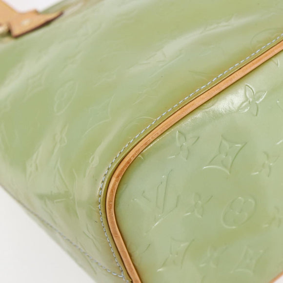 LOUIS VUITTON Monogram Vernis Houston Hand Bag Baby Blue M91005 LV Auth gh1194