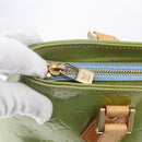 LOUIS VUITTON Monogram Vernis Houston Hand Bag Baby Blue M91005 LV Auth gh1194-10