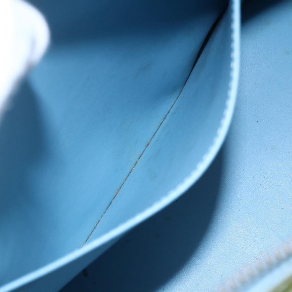 LOUIS VUITTON Monogram Vernis Houston Hand Bag Baby Blue M91005 LV Auth gh1194