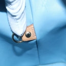 LOUIS VUITTON Monogram Vernis Houston Hand Bag Baby Blue M91005 LV Auth gh1194-12