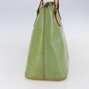 LOUIS VUITTON Monogram Vernis Houston Hand Bag Baby Blue M91005 LV Auth gh1194-3