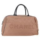 CHANEL Matelasse Boston Bag Caviar Skin Pink Silver CC Auth gh1196-1