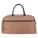 CHANEL Matelasse Boston Bag Caviar Skin Pink Silver CC Auth gh1196-3