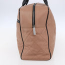 CHANEL Matelasse Boston Bag Caviar Skin Pink Silver CC Auth gh1196-4