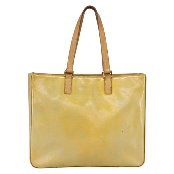 LOUIS VUITTON Monogram Vernis Columbus Tote Bag Gris M91028 LV Auth gh1198