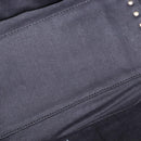 VALENTINO Studs Hand Bag Leather 2way Black Gold Auth gh1199-10