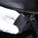 VALENTINO Studs Hand Bag Leather 2way Black Gold Auth gh1199-11