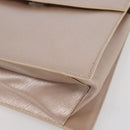 Salvatore Ferragamo Gancini Hand Bag Leather 2way Pink Gold Auth gh1200-12