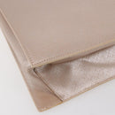 Salvatore Ferragamo Gancini Hand Bag Leather 2way Pink Gold Auth gh1200-15