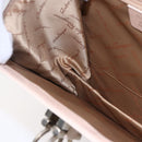 Salvatore Ferragamo Gancini Hand Bag Leather 2way Pink Gold Auth gh1200-20