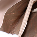 Salvatore Ferragamo Gancini Hand Bag Leather 2way Pink Gold Auth gh1200-22