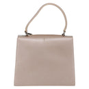 Salvatore Ferragamo Gancini Hand Bag Leather 2way Pink Gold Auth gh1200-3