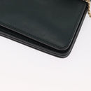 Chloe Fay Shoulder Bag Suede Leather Khaki Gold Auth gh1201-11