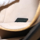 Chloe Fay Shoulder Bag Suede Leather Khaki Gold Auth gh1201-25