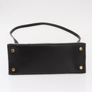 Salvatore Ferragamo Vala Hand Bag Leather 2way Brown Gold Auth gh1202-11