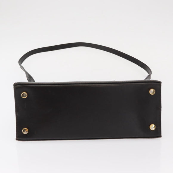 Salvatore Ferragamo Vala Hand Bag Leather 2way Brown Gold Auth gh1202