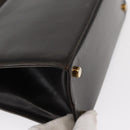 Salvatore Ferragamo Vala Hand Bag Leather 2way Brown Gold Auth gh1202-14