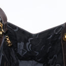 Salvatore Ferragamo Vala Hand Bag Leather 2way Brown Gold Auth gh1202-19