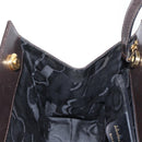 Salvatore Ferragamo Vala Hand Bag Leather 2way Brown Gold Auth gh1202-20