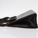 Salvatore Ferragamo Vala Hand Bag Leather 2way Brown Gold Auth gh1202-5