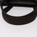 Salvatore Ferragamo Vala Hand Bag Leather 2way Brown Gold Auth gh1202-7