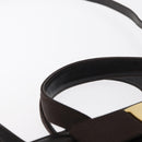 Salvatore Ferragamo Vala Hand Bag Leather 2way Brown Gold Auth gh1202-8