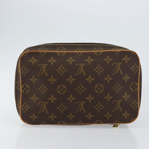 LOUIS VUITTON Monogram Trousse Boite Cosmetic Pouch M47640 LV Auth gh1205