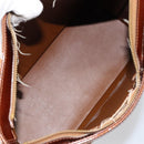LOUIS VUITTON Monogram Vernis Houston Hand Bag Bronze M91122 LV Auth gh1207-11