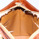 LOUIS VUITTON Monogram Vernis Houston Hand Bag Bronze M91122 LV Auth gh1207-20