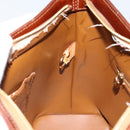 LOUIS VUITTON Monogram Vernis Houston Hand Bag Bronze M91122 LV Auth gh1207-21